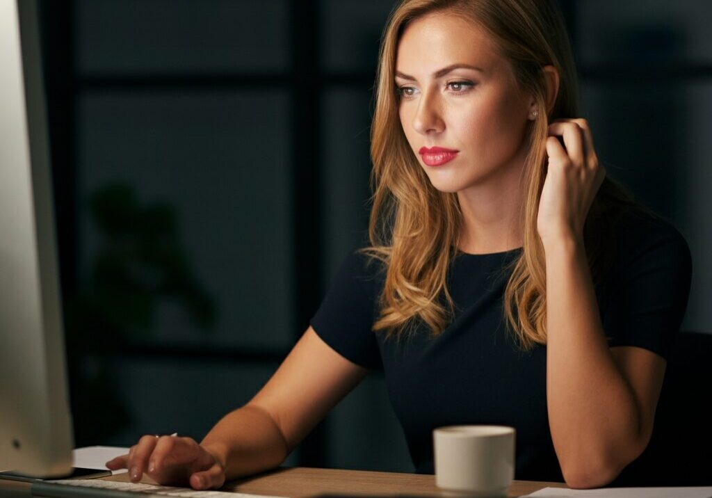 Lady at desk